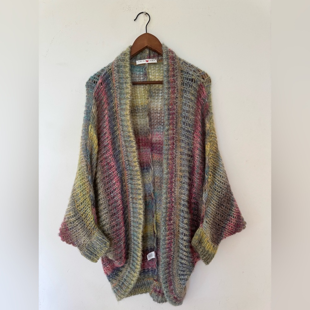 Trina Turk Multicolor Mohair Alpaca Sweater/Wrap